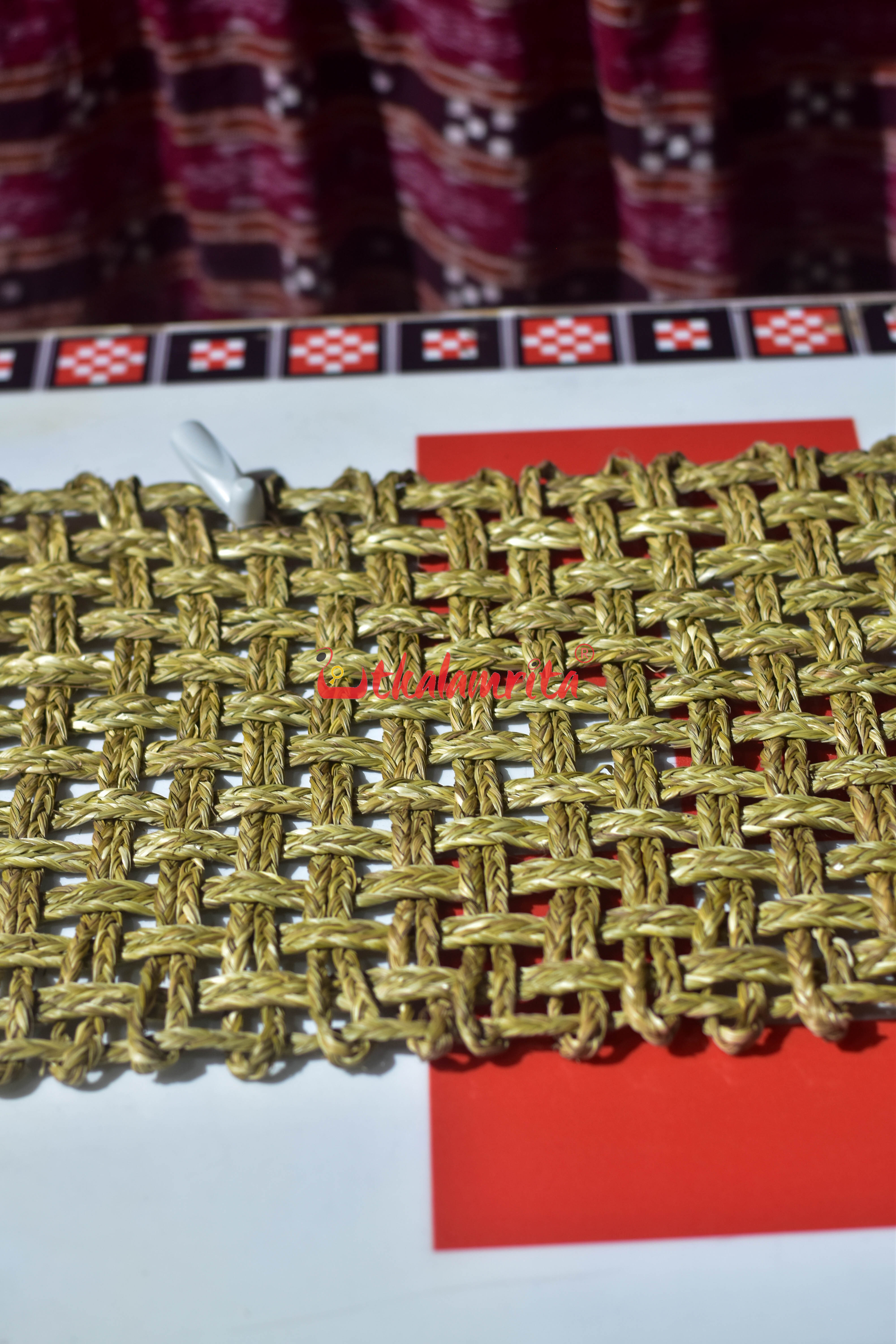 Sabai Grass Jali Mat Dual Layer (Natural)