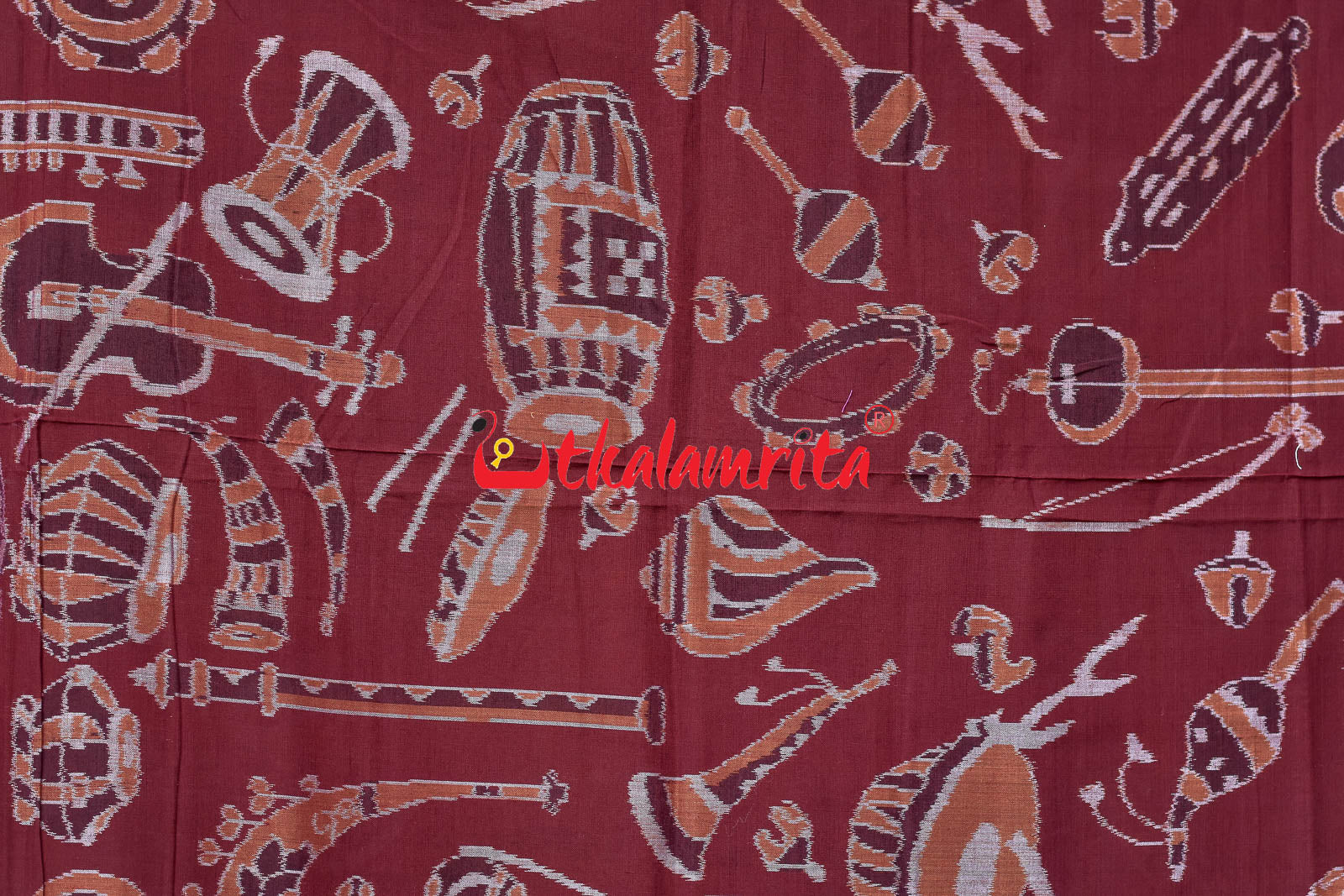 Coffee Sangeet Instruments Sambalpuri Cotton Saree