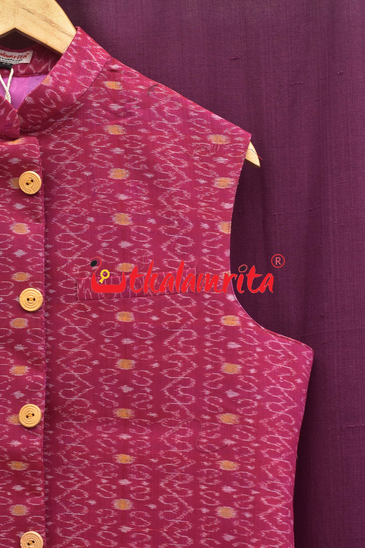 Bright Pink & Heart S Bandha Cotton (Men's Jacket)