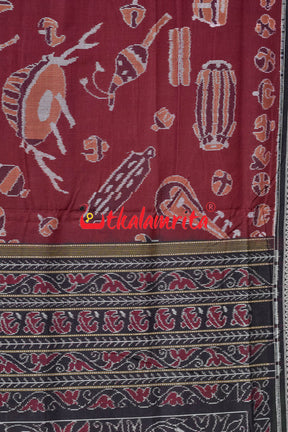 Coffee Sangeet Instruments Sambalpuri Cotton Saree