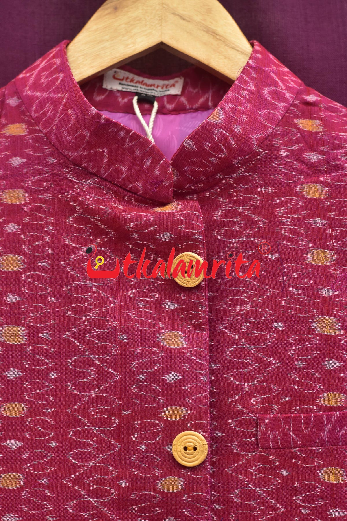 Bright Pink & Heart S Bandha Cotton (Men's Jacket)