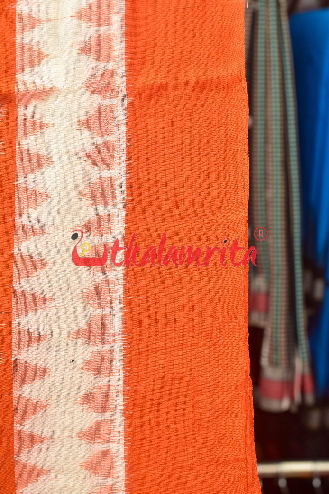 Triranga Bandha Khandua Cotton Saree