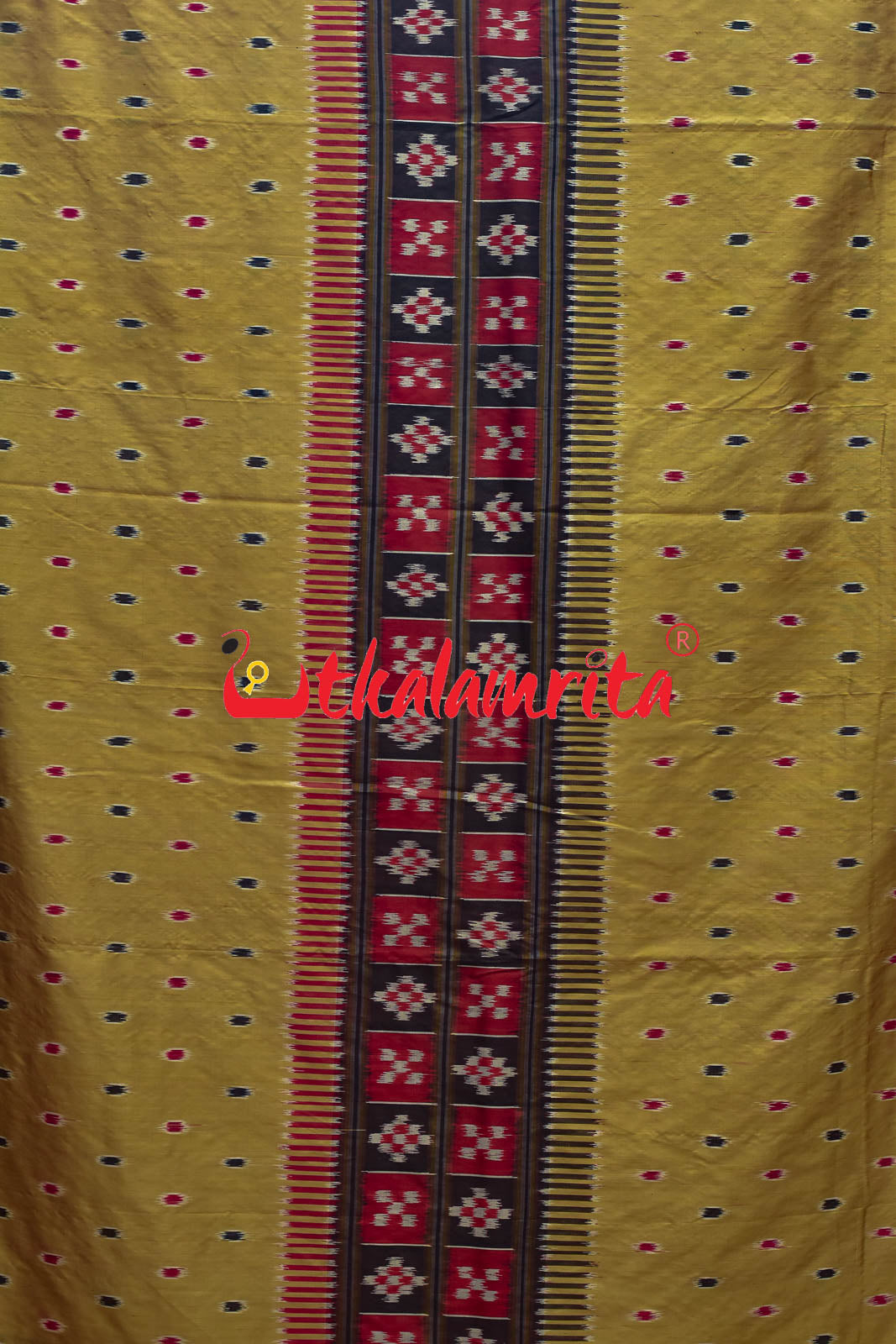 Miriga Tipa Middle Pasapali Chandan Khandua Silk Saree