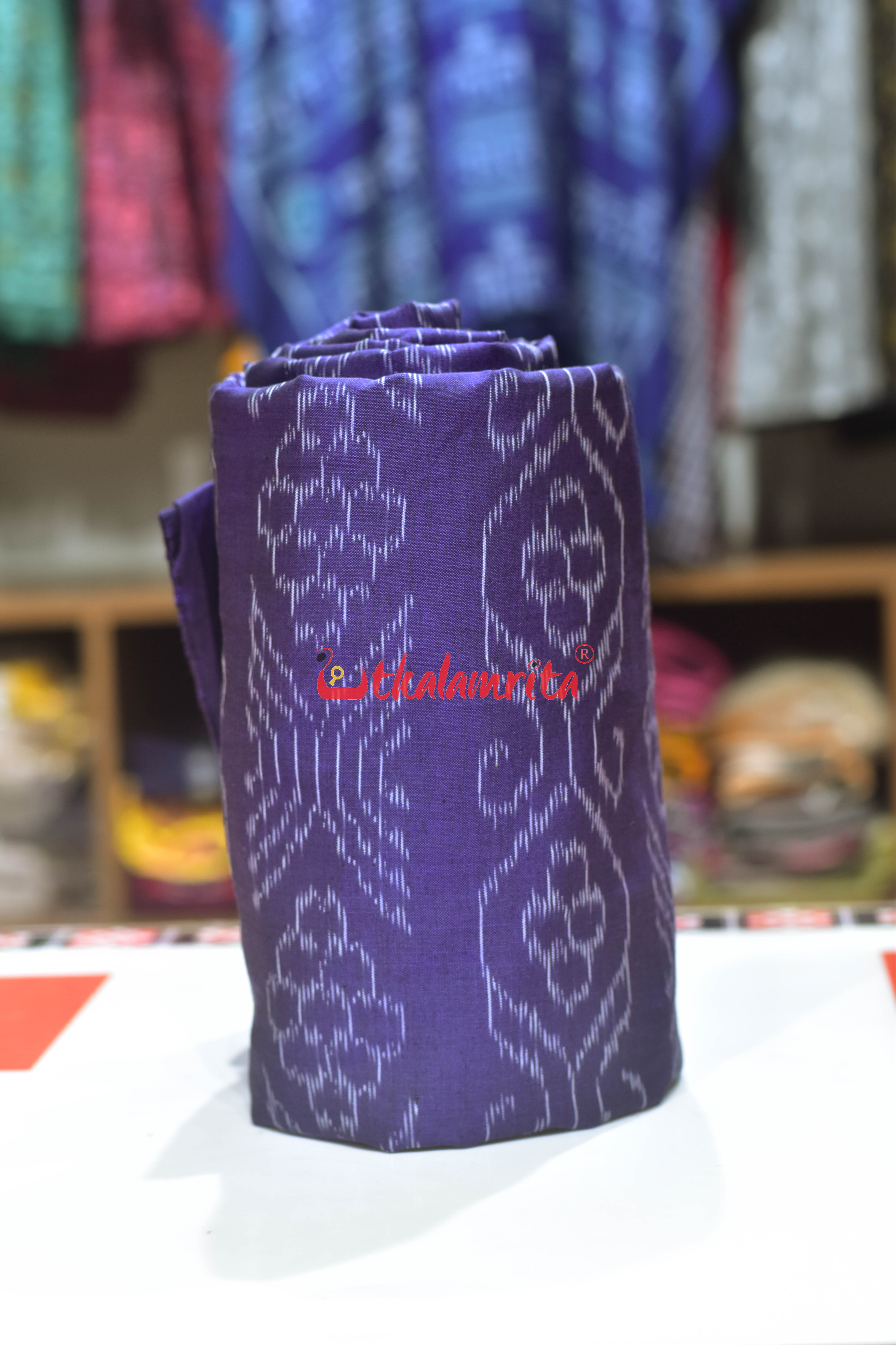 Flower Bandha on Violet (Fabric)