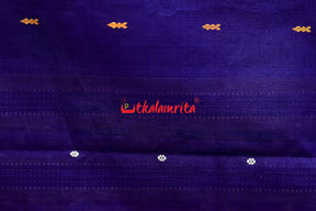Deep Blue Grey Pittala Cotton Saree