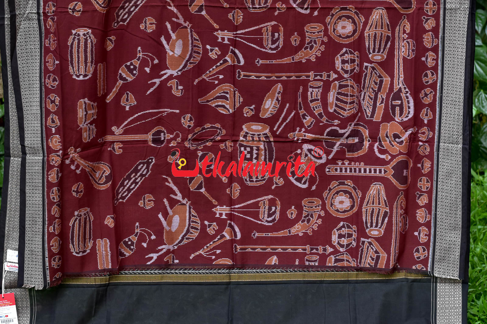 Coffee Sangeet Instruments Sambalpuri Cotton Saree