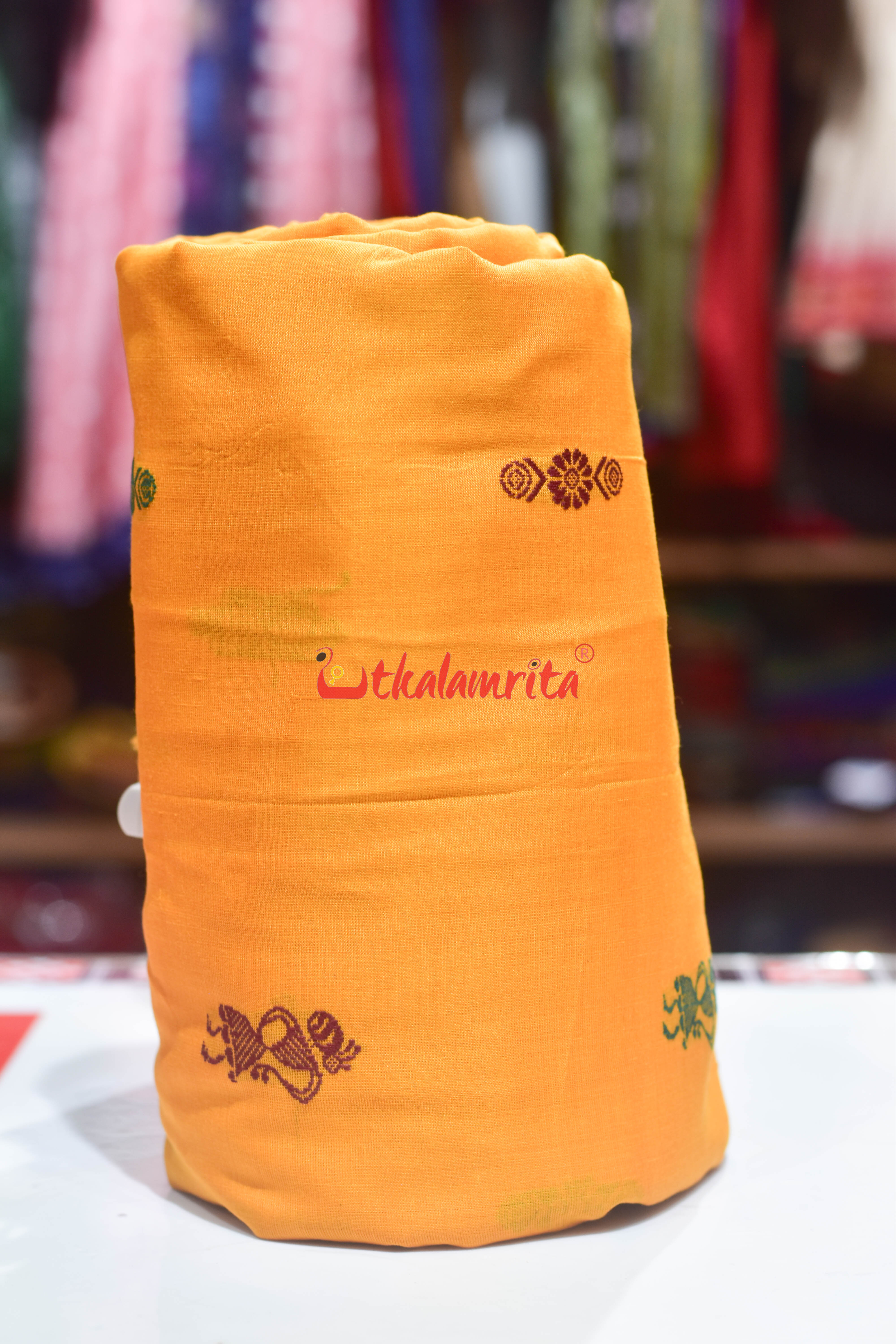 Musatrd with Doll Buti Cotton (Fabric)