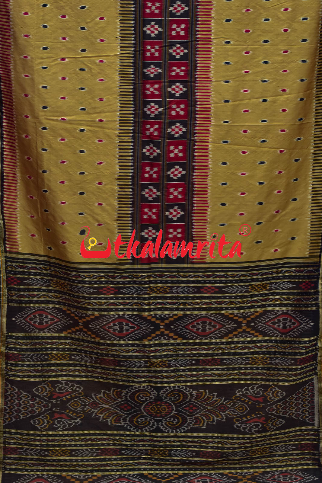 Miriga Tipa Middle Pasapali Chandan Khandua Silk Saree