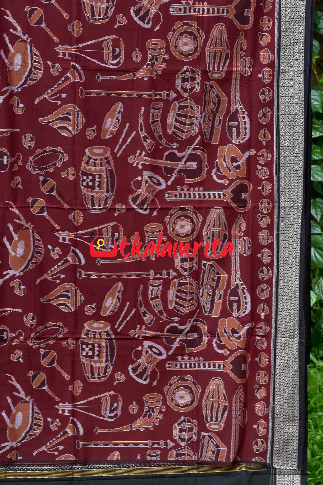 Coffee Sangeet Instruments Sambalpuri Cotton Saree