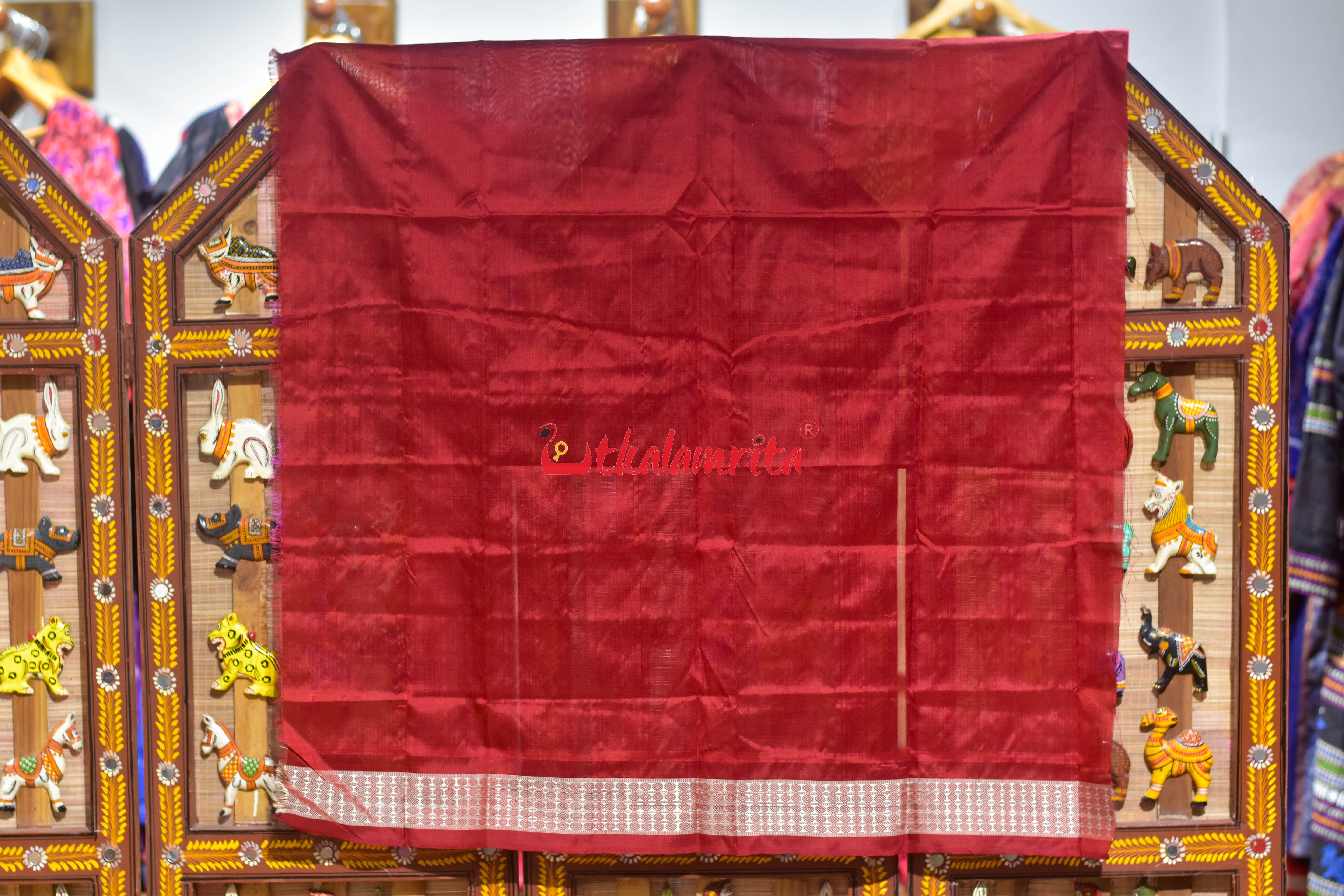 Pink Red Shree Jantra Sambalpuri Silk Saree