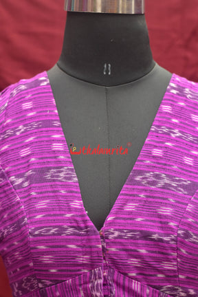 Dark Magenta Ikat (Blouse)