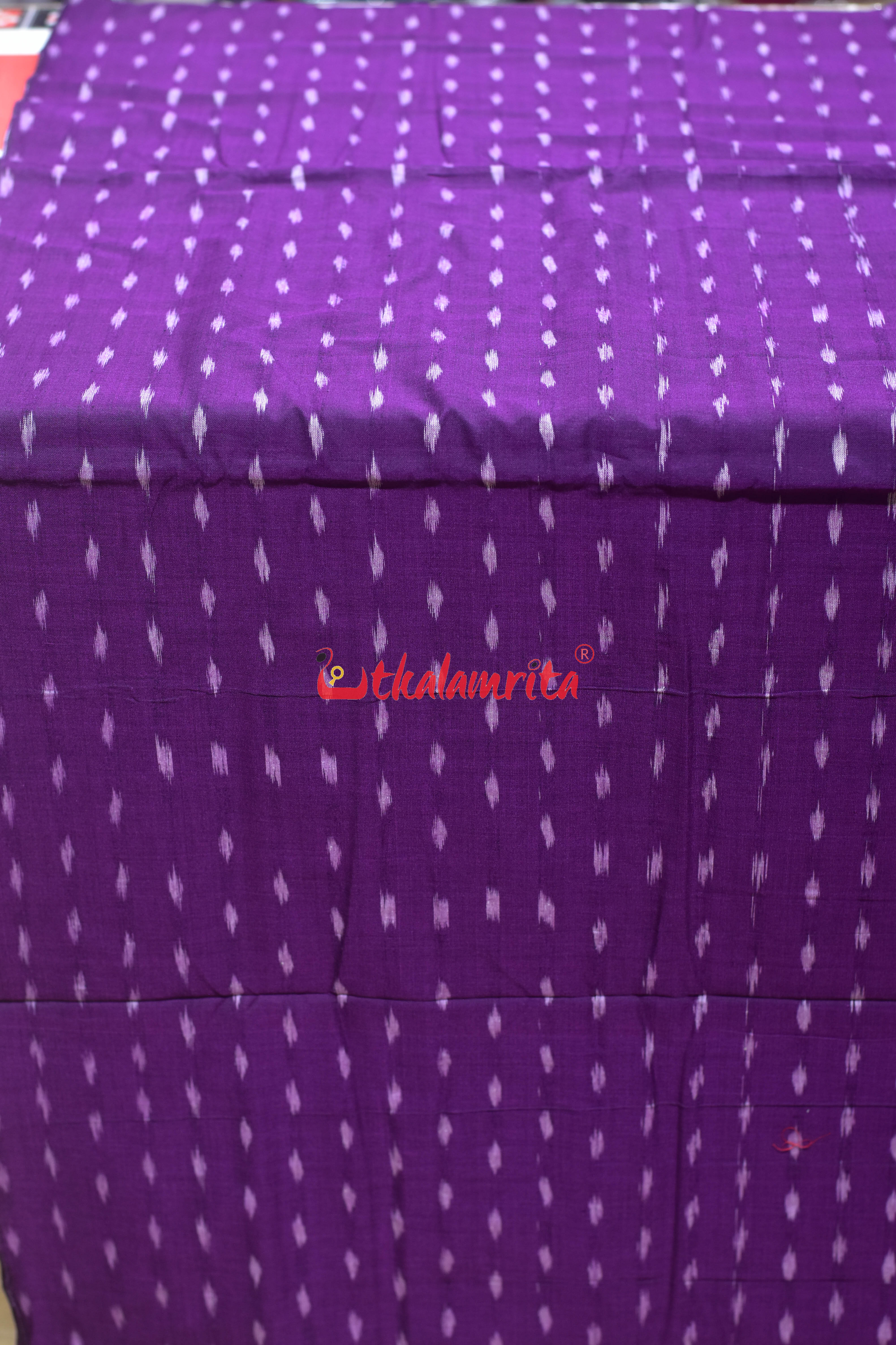 Purple White Dots (Fabric)