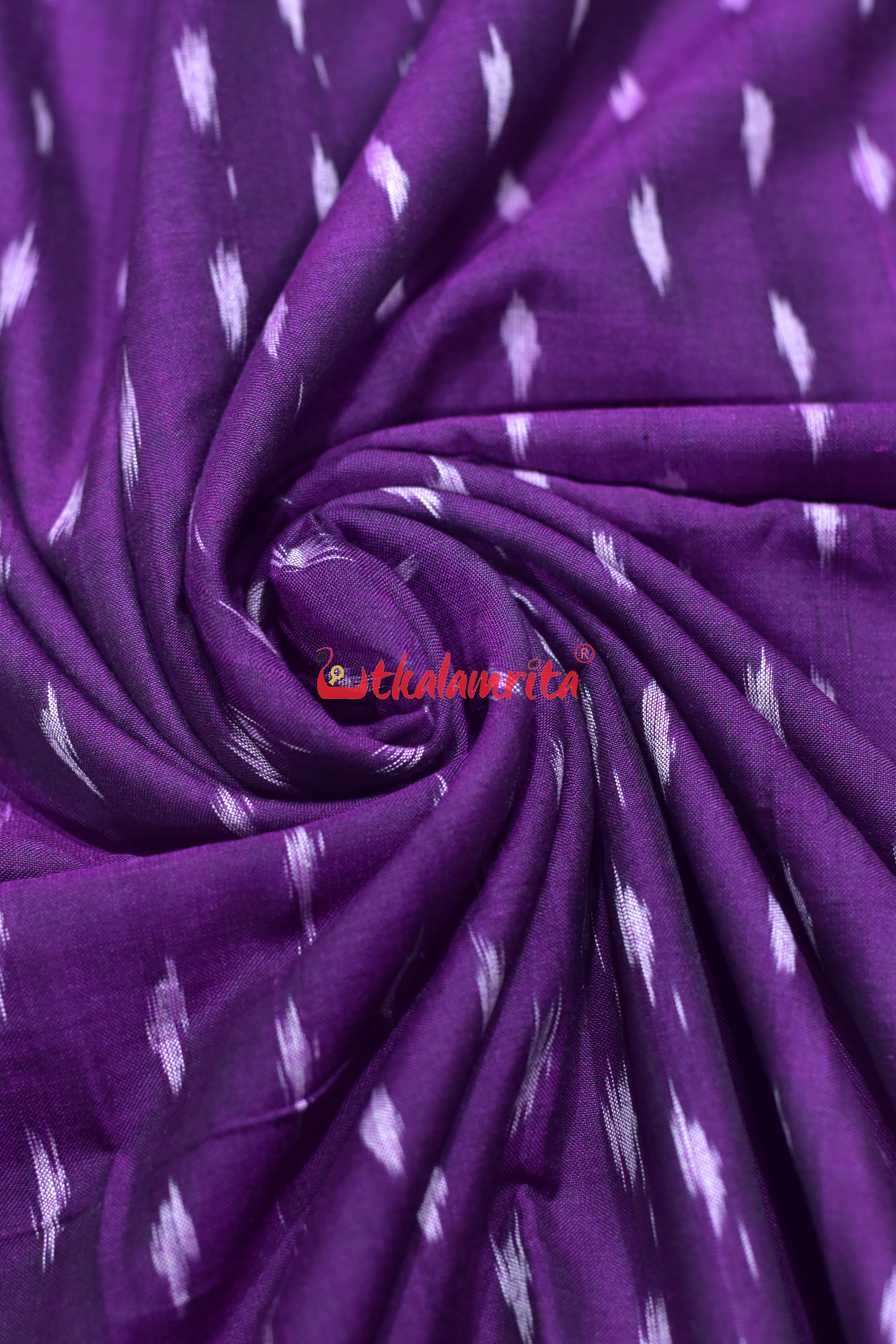 Purple White Dots (Fabric)