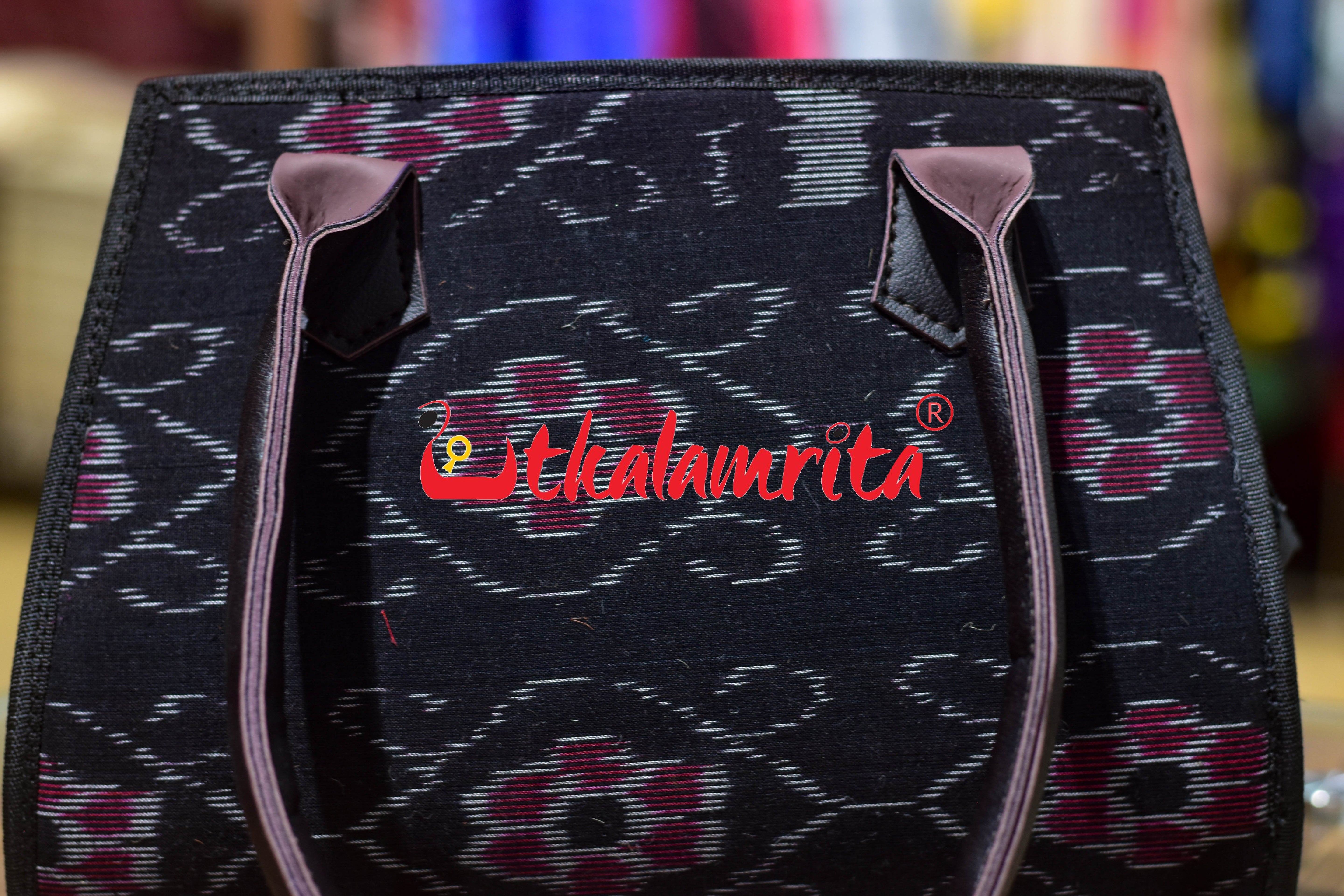 Black Tetris Trapezium Vanity Bag