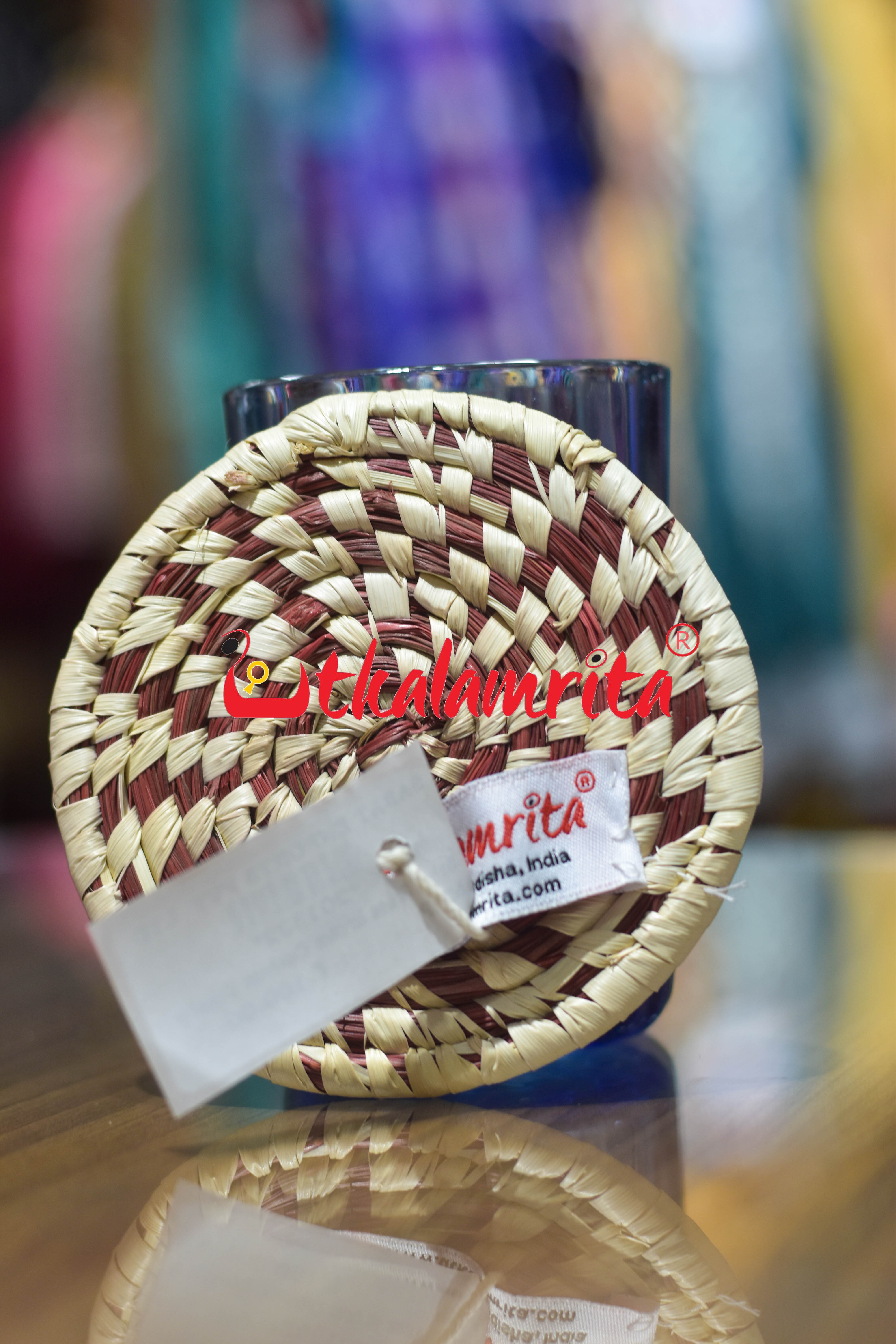 Sabai Grass Brown Cushion Coaster