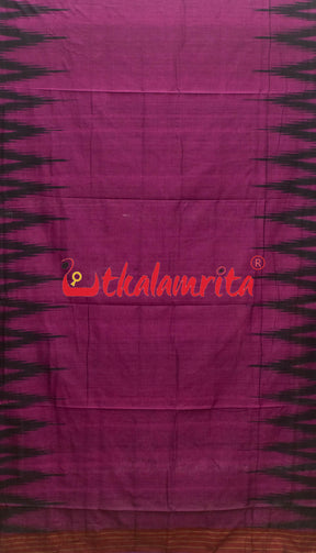 Magenta Kargil Kumbha Cotton Saree