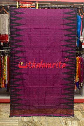 Magenta Kargil Kumbha Cotton Saree