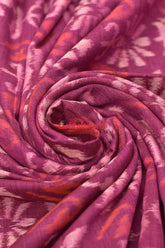 Magenta Flower Bandha Sambalpuri Cotton (Fabric)