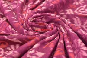 Magenta Flower Bandha Sambalpuri Cotton (Fabric)