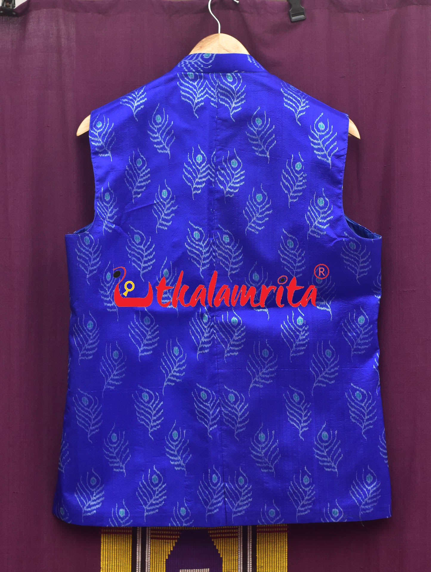 Persian Blue with Mayurapucha Silk (Men's Jacket)