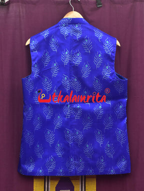 Persian Blue with Mayurapucha Silk (Men's Jacket)