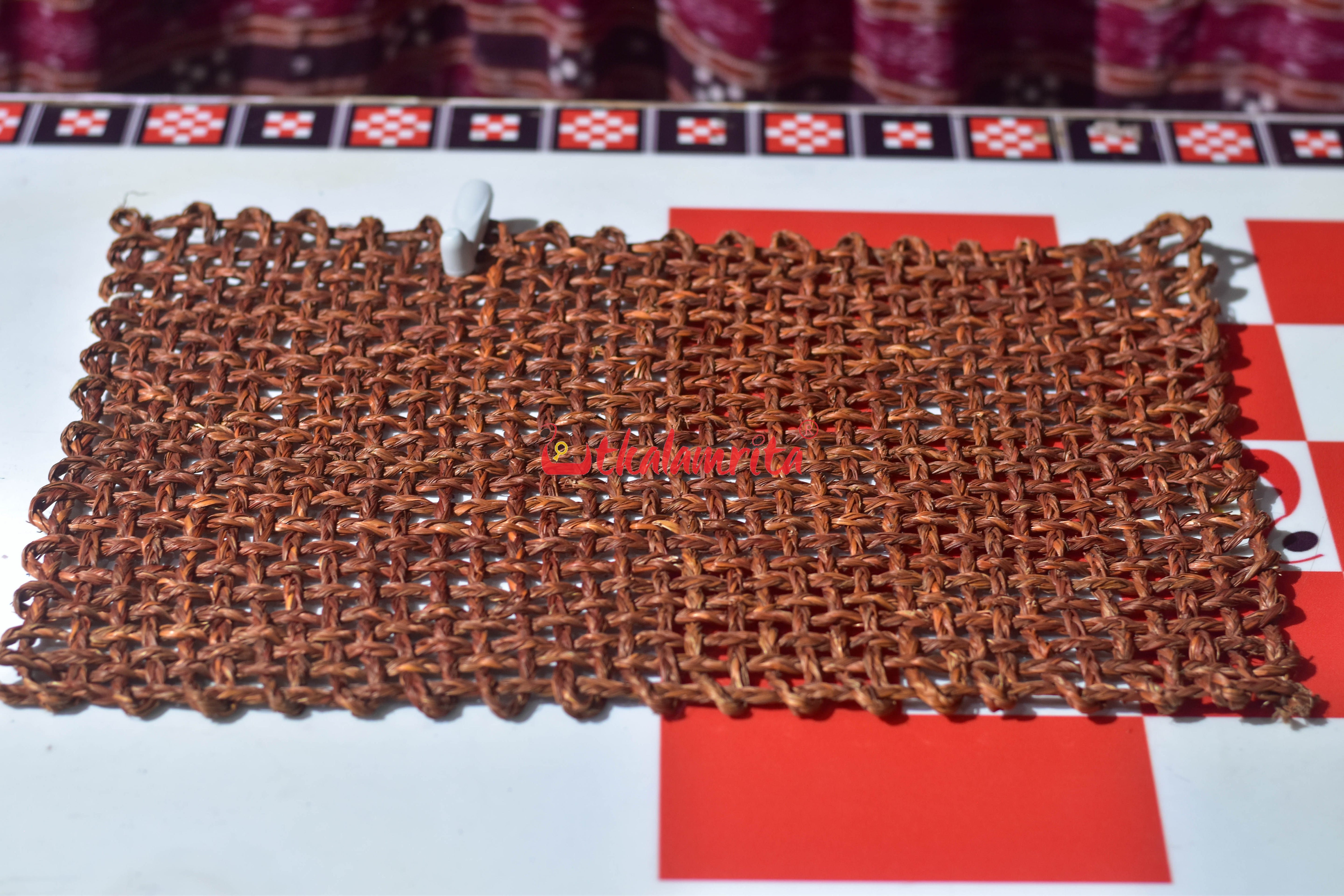 Sabai Grass Jali Mat Single Layer (Rust)