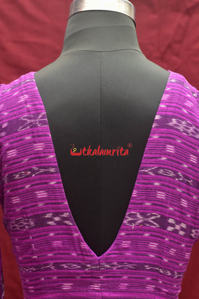 Dark Magenta Ikat (Blouse)