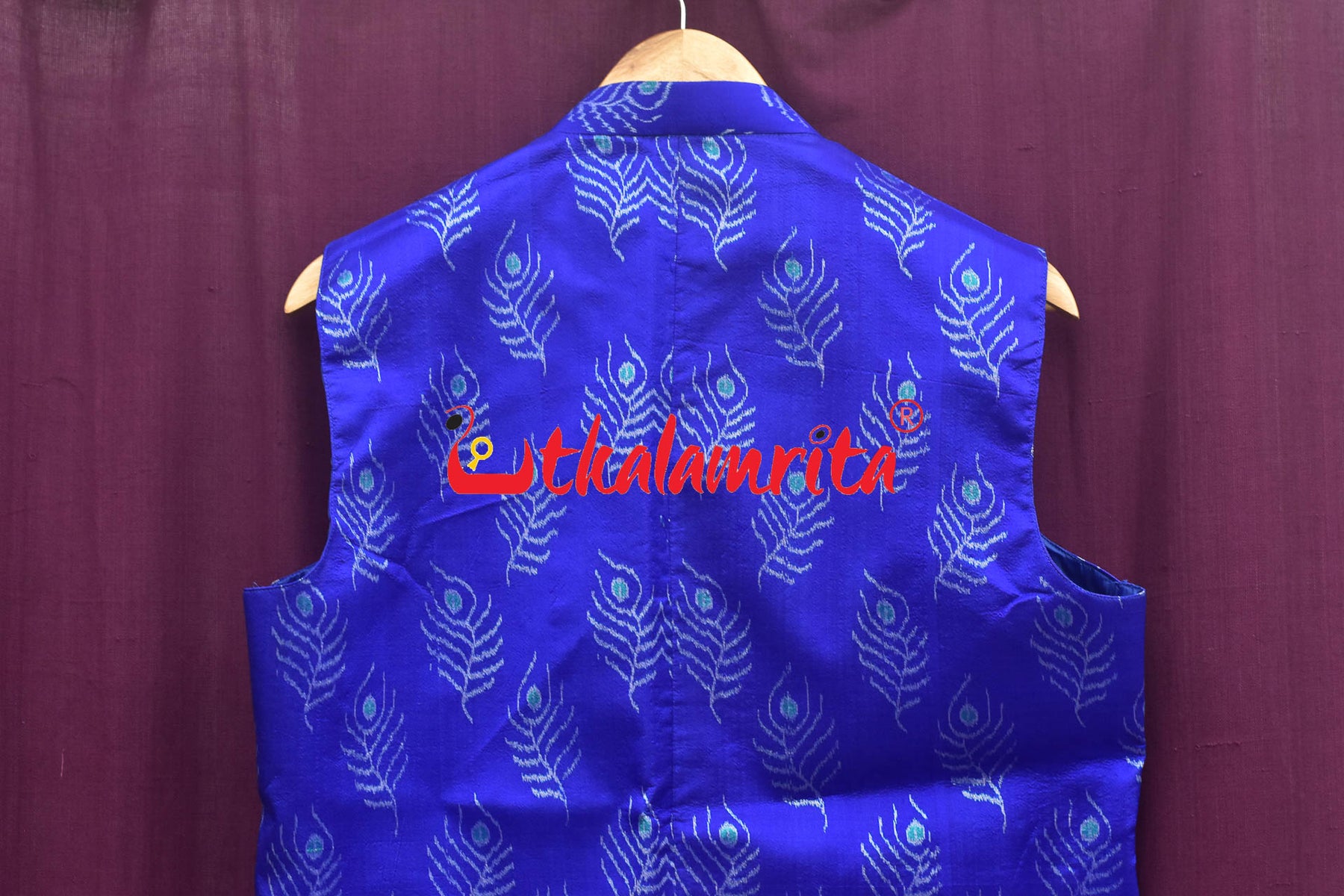 Persian Blue with Mayurapucha Silk (Men's Jacket)