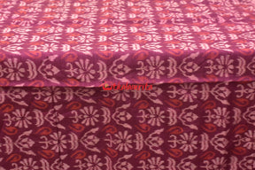 Magenta Flower Bandha Sambalpuri Cotton (Fabric)