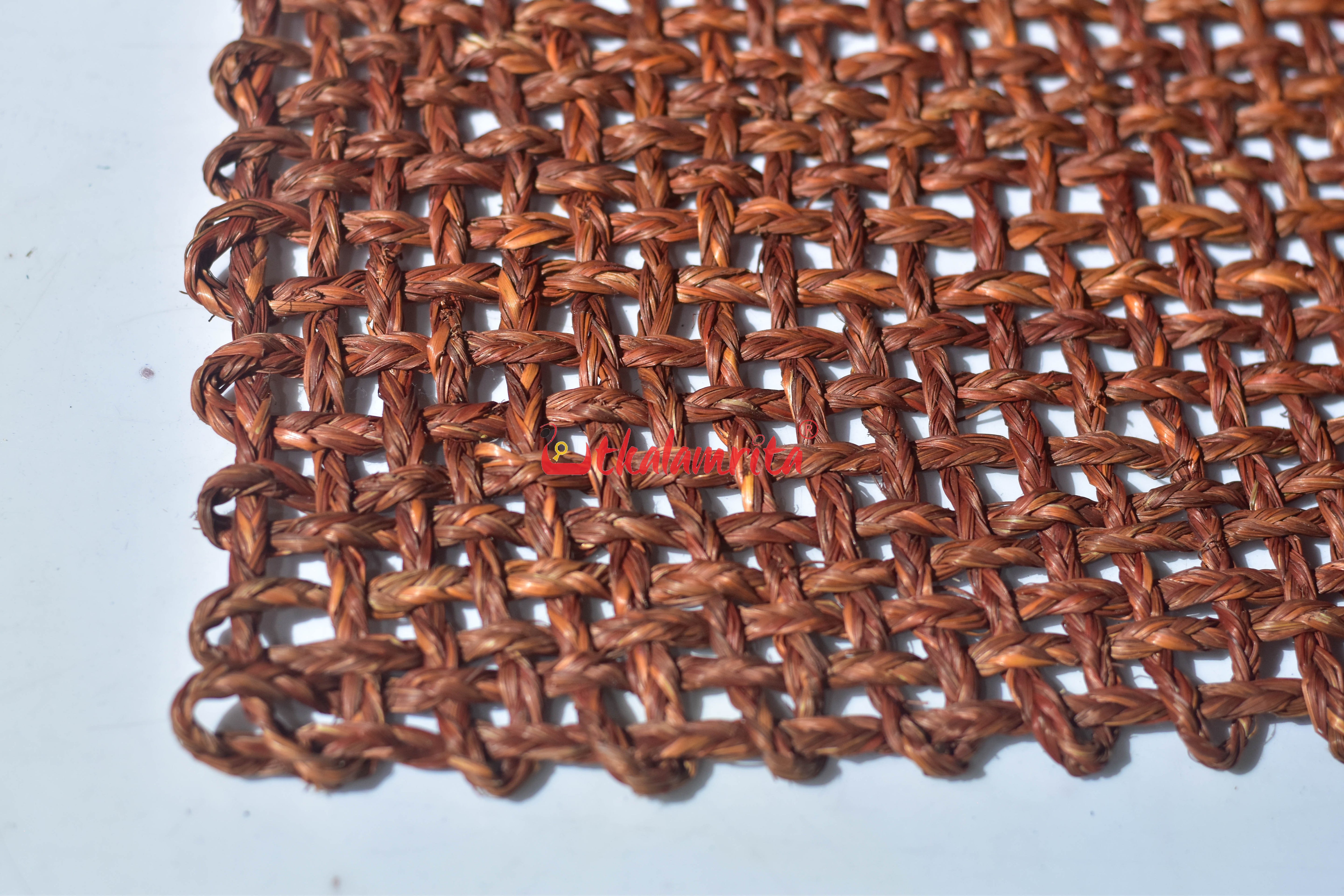 Sabai Grass Jali Mat Single Layer (Rust)