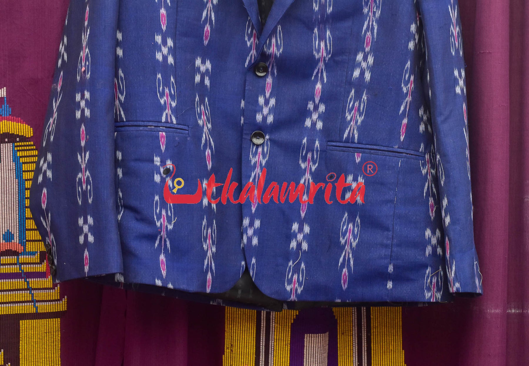 Blue Pasapali and Kadha (Mens' Blazer)