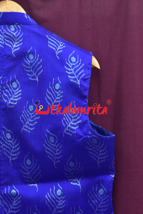 Persian Blue with Mayurapucha Silk (Men's Jacket)