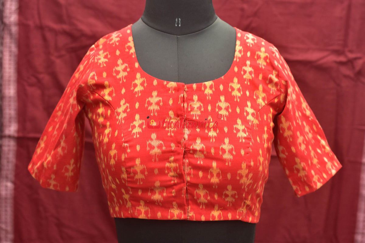 Tribals Standing Red (Blouse)