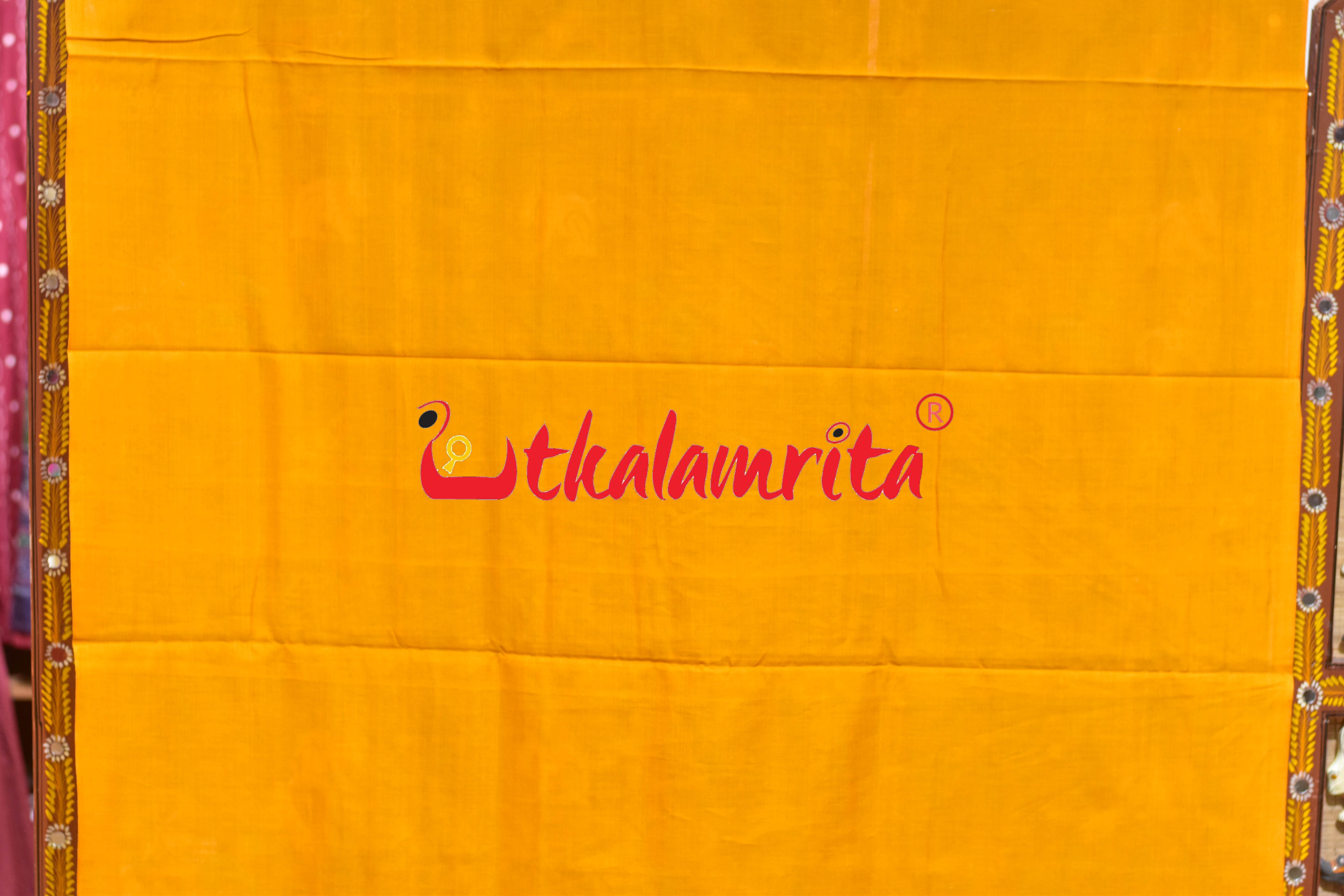 Magenta Yellow Doll Bomkai Bapta Dress Set