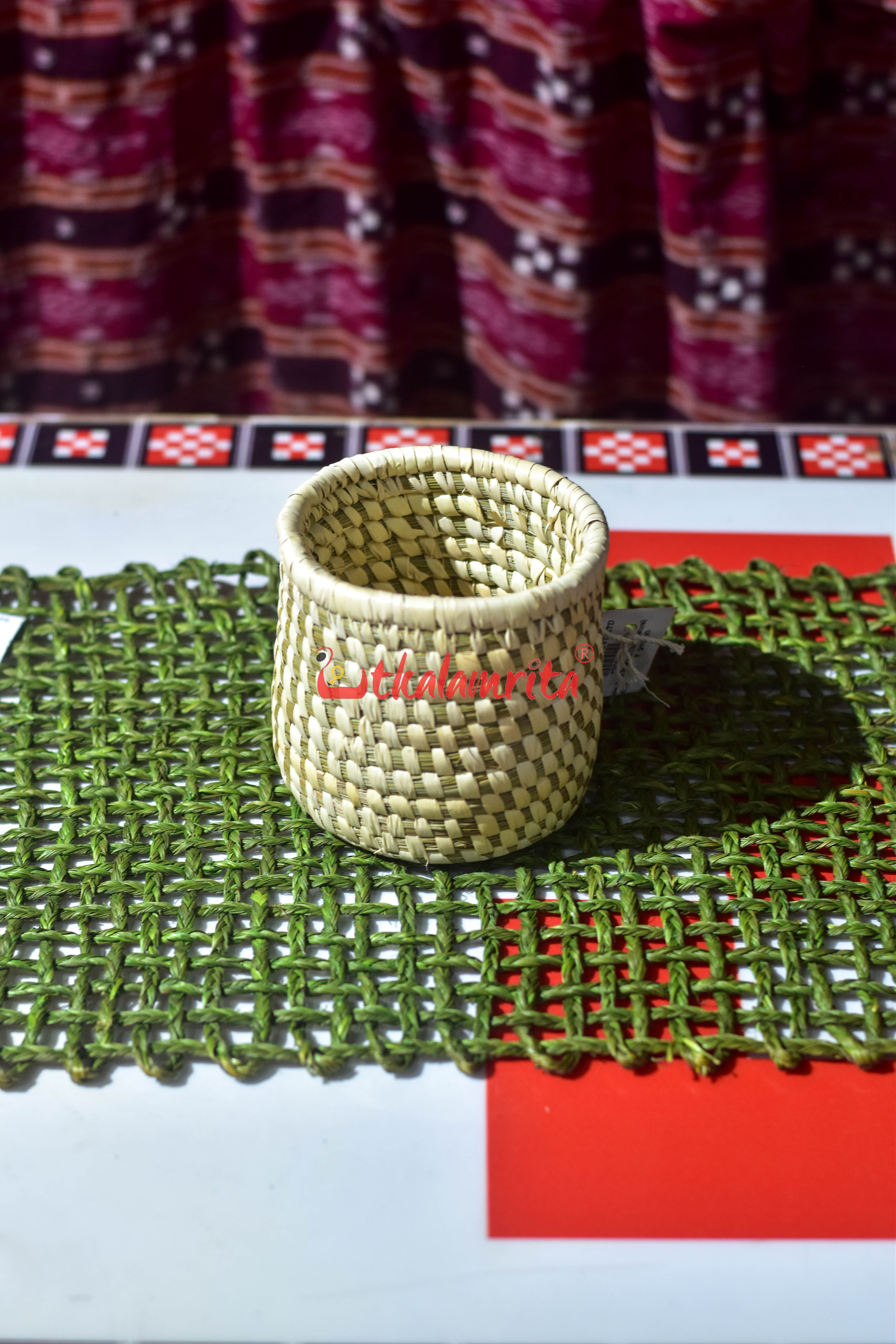 Sabai Grass Jali Mat Single Layer (Green)