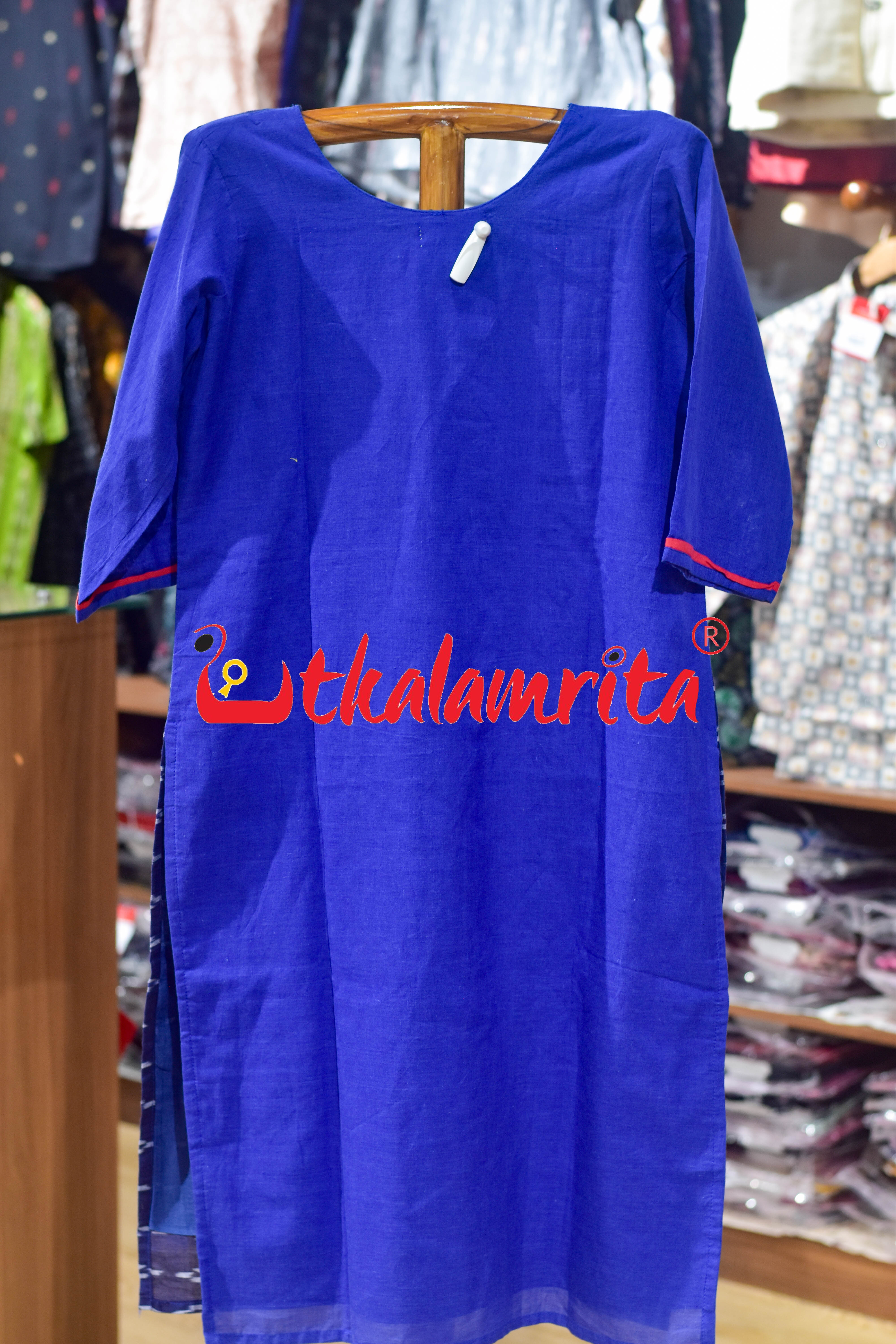 Blue Body Pasapali (Ladies' Kurti)