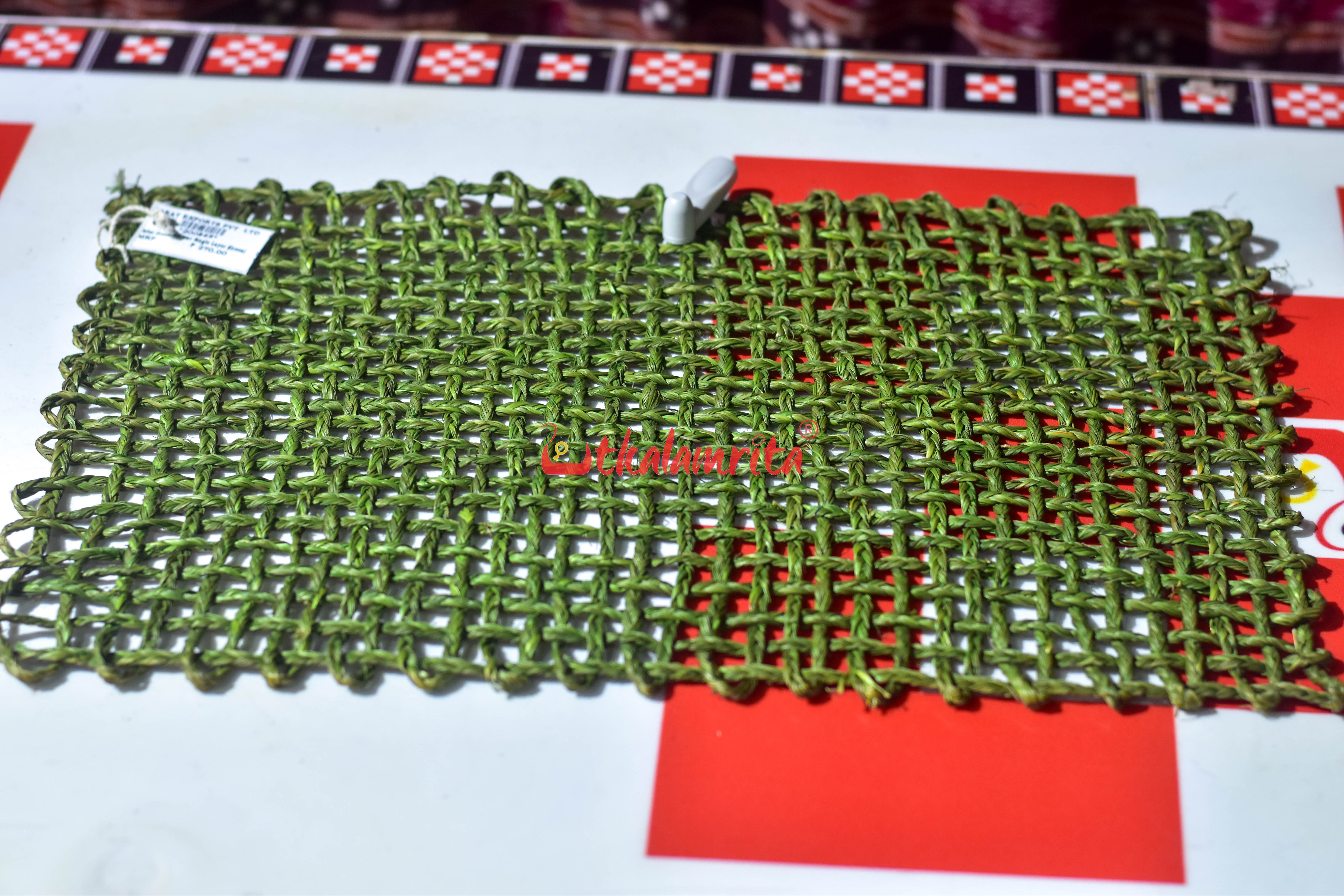 Sabai Grass Jali Mat Single Layer (Green)