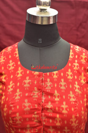 Tribals Standing Red (Blouse)