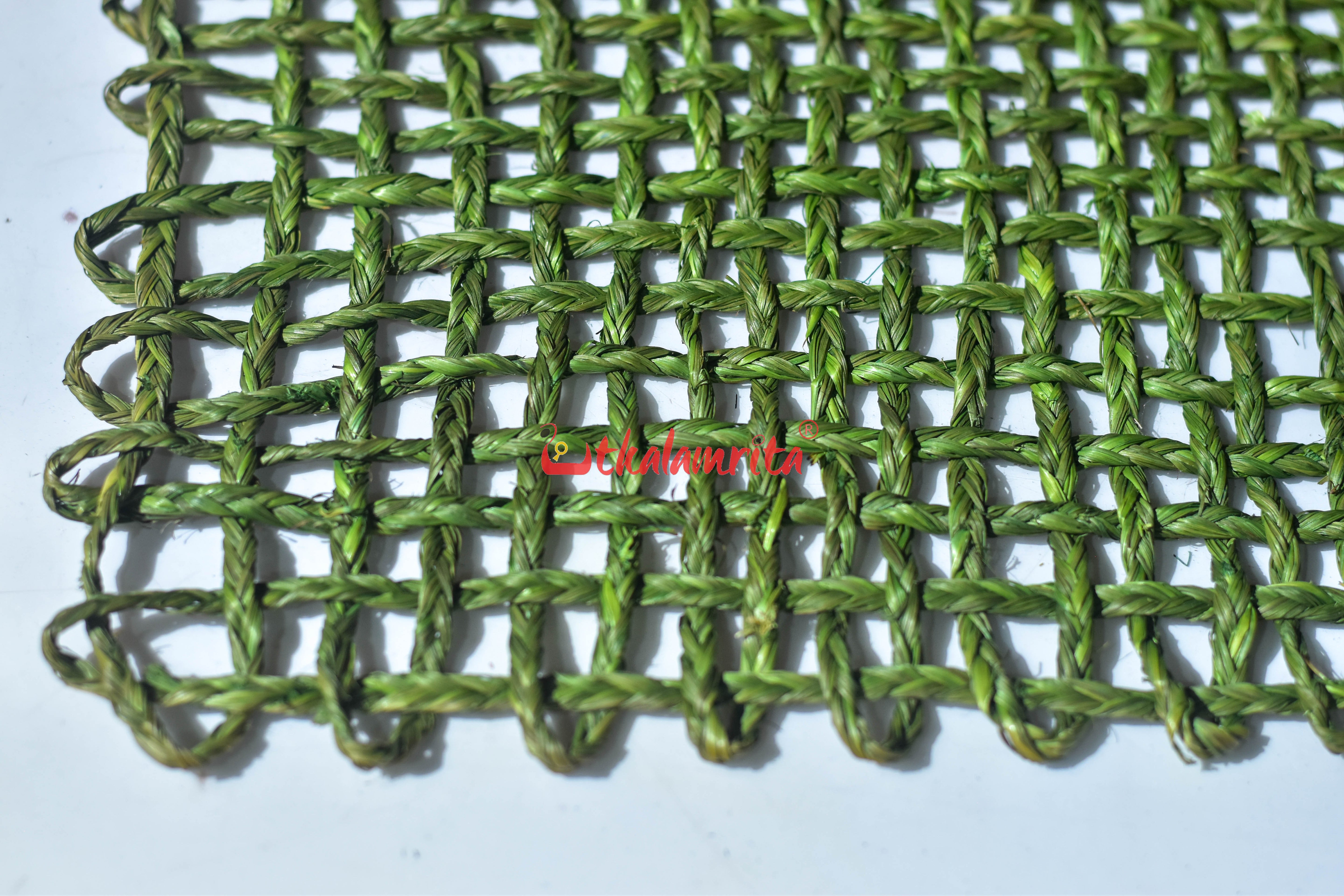 Sabai Grass Jali Mat Single Layer (Green)