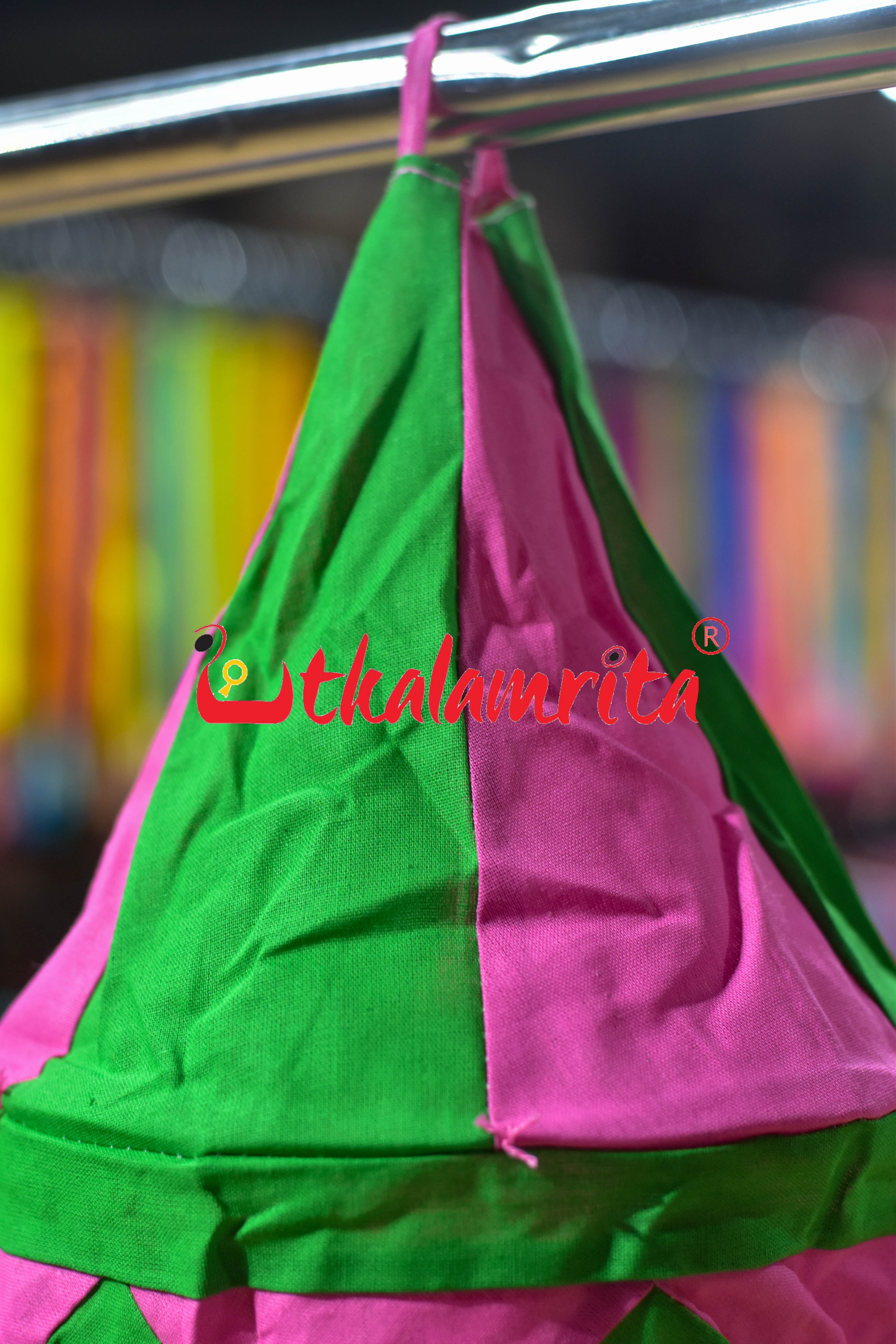 Green Pink Special 1-Step Round Lampshade