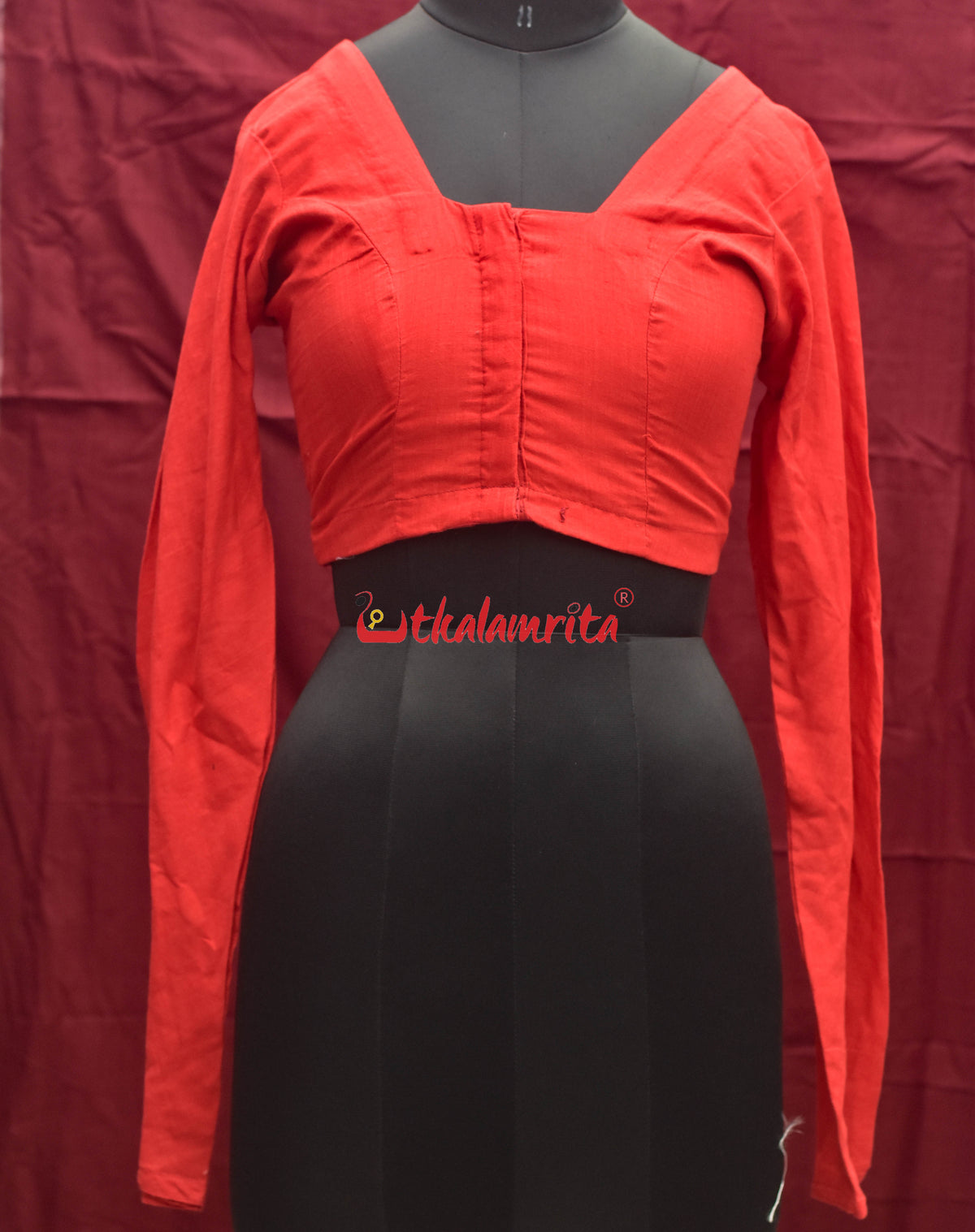Tomato Red & Bows (Blouse)