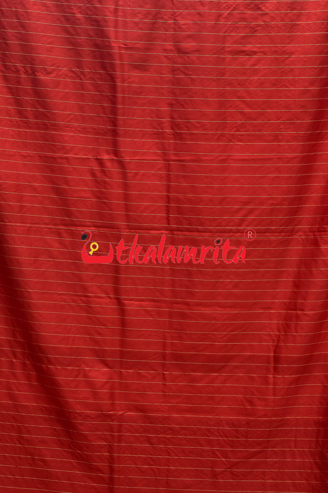 Plain Border Self Red Unchuda Khandua Silk Saree