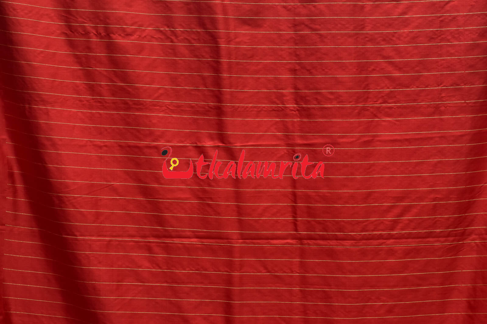 Plain Border Self Red Unchuda Khandua Silk Saree