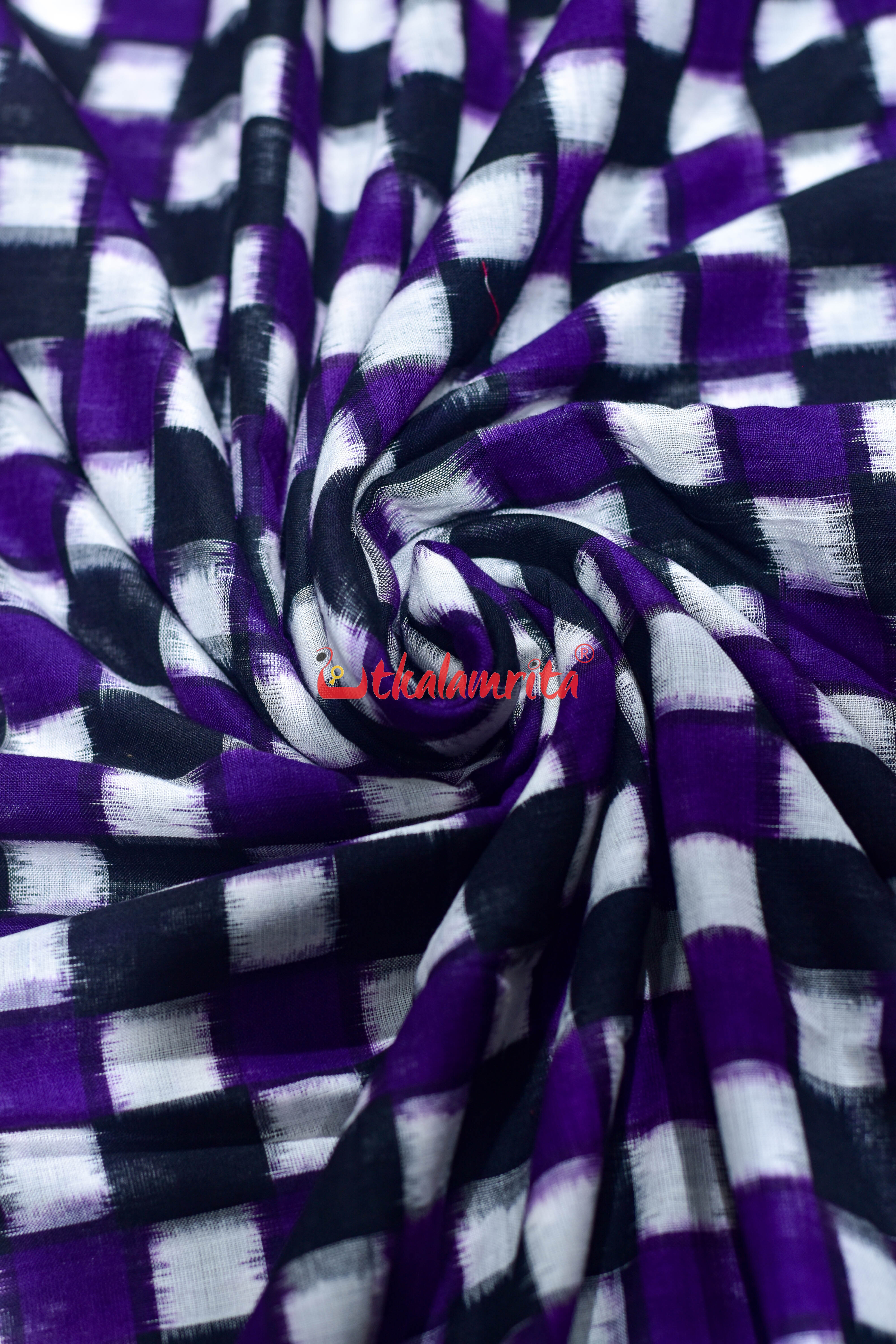 Black Purple 37 Kuthi Cotton (Fabric)