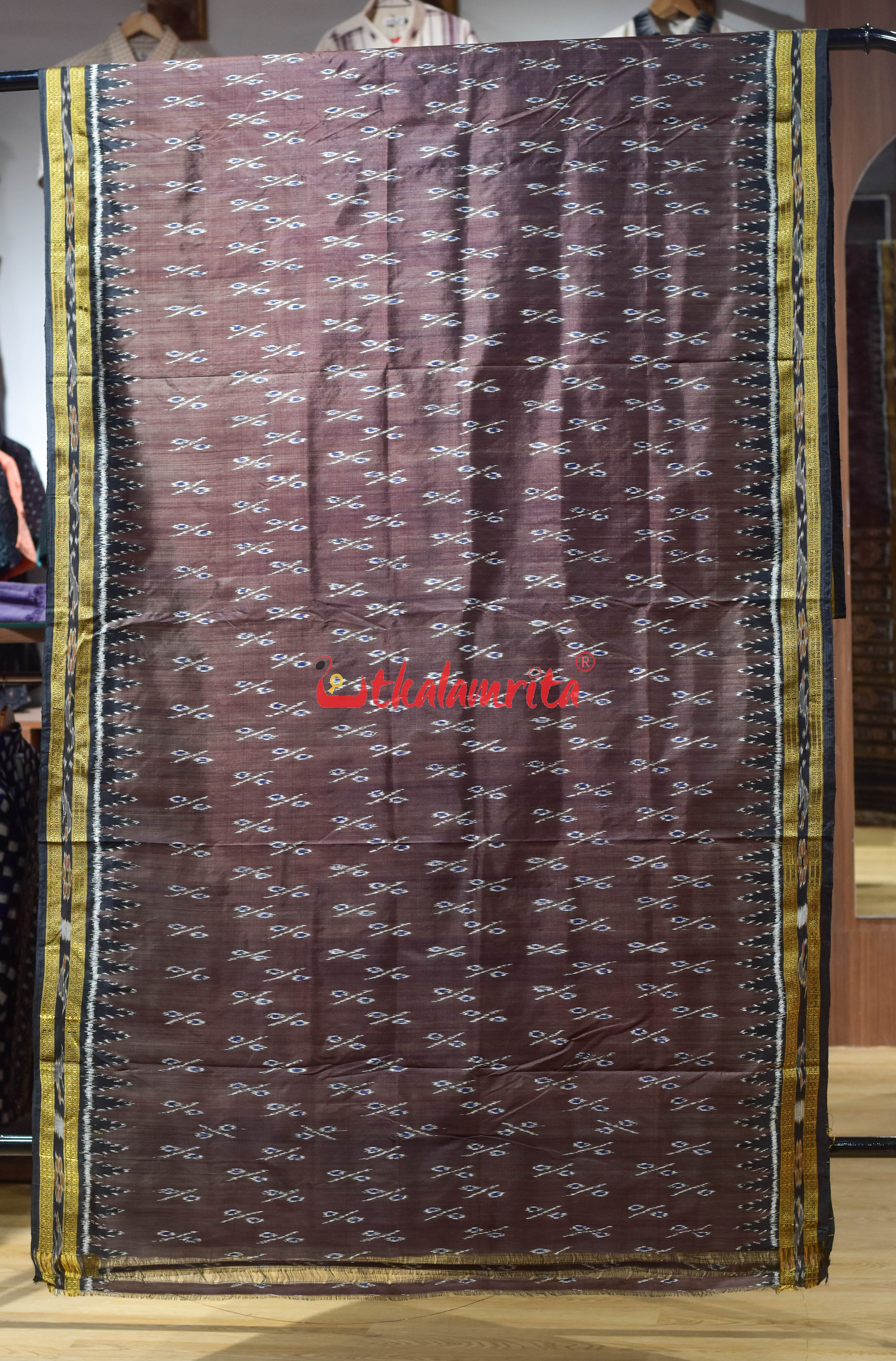 Coffee Percent Khandua Silk Saree