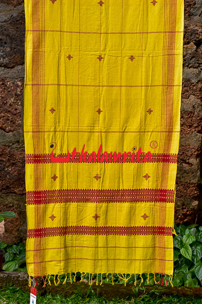 Yellow Red Kotpad (Stole)