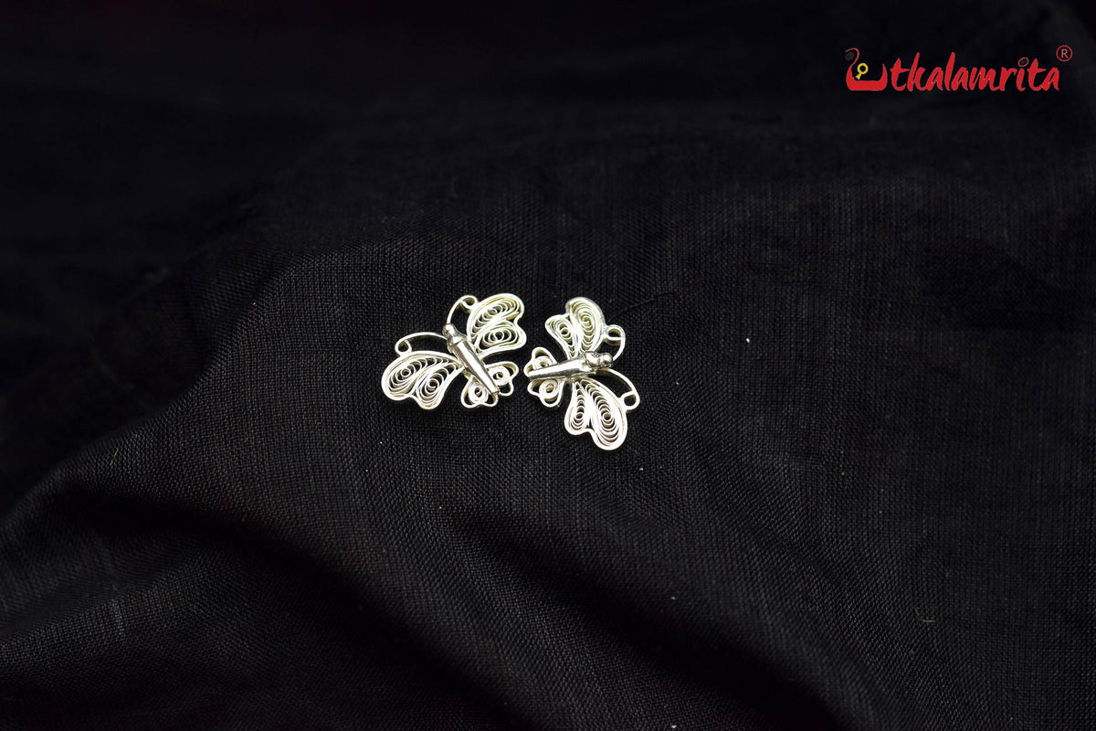 Small Lusture Filigree Butterfly Studs