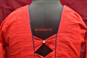 Tomato Red & Bows (Blouse)
