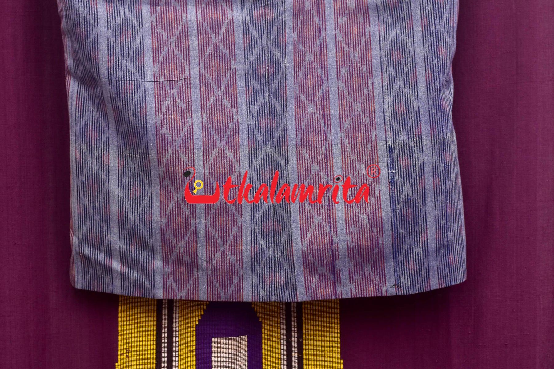 Red Blue Bandha on Purple (Men's Jacket)