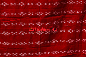 Tussarite Maroon Kumbha Khandua Cotton Saree